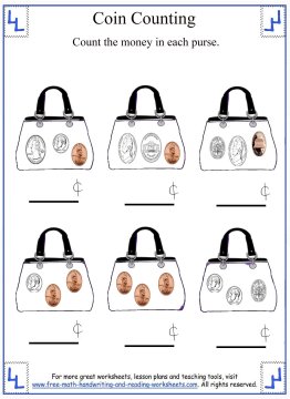 Download Coin Counting - Mixed Coins Worksheets